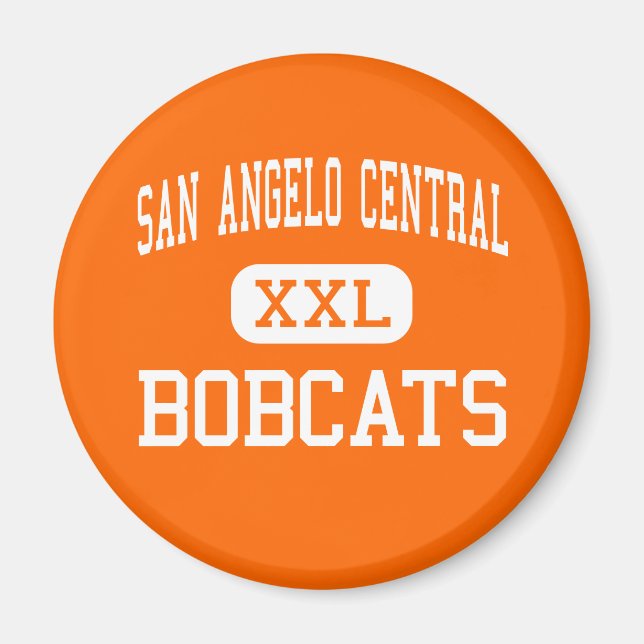 San Angelo Central - Bobcats - Hoch über der Leven Magnet (Vorne)