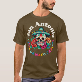 San Antonio 2023 Sugar Skull Texas T-Shirt