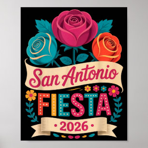 San Antonio 2026 Fiesta Cinco de Mayo Texas Kultur Poster