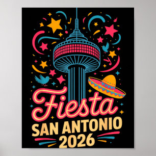 San Antonio 2026 Fiesta Cinco de Mayo Texas Poster