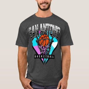 San Antonio Basketball 90er-Rückspiel T-Shirt