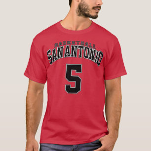 San Antonio Basketball Player Nummer 6 T-Shirt