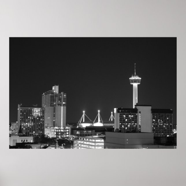 San Antonio City Lights Poster (Vorne)