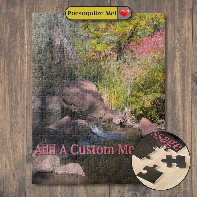 San Antonio Creek Kaskade Puzzle (San Antonio Creek Cascade Jigsaw Puzzle)