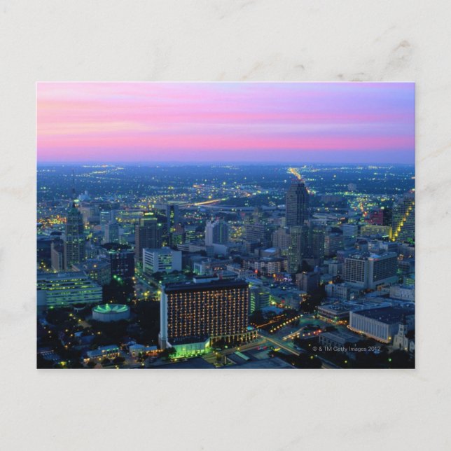 San Antonio in Dusk Postkarte (Vorderseite)