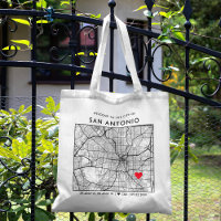 San Antonio Liebe Locator City Map Wedding Willkom