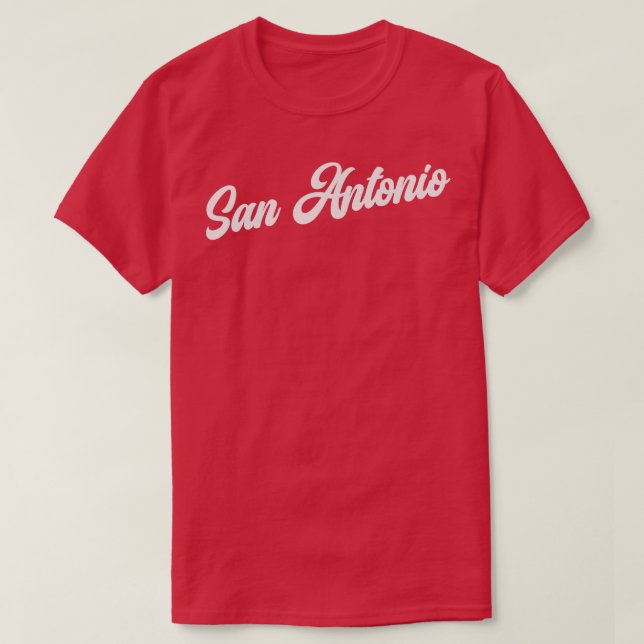 San Antonio Retro San Antonio Spurs T-Shirt (Design vorne)