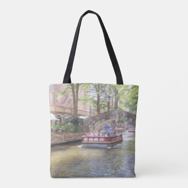 San Antonio River Walk All-Over-Tasche (Rückseite)