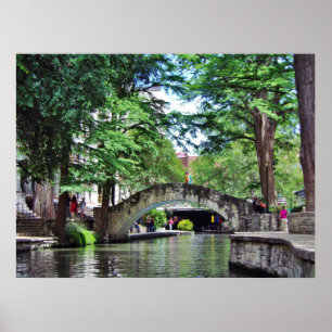 San Antonio River Walk Poster