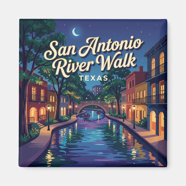 San Antonio River Walk Texas Magnet (Vorne)