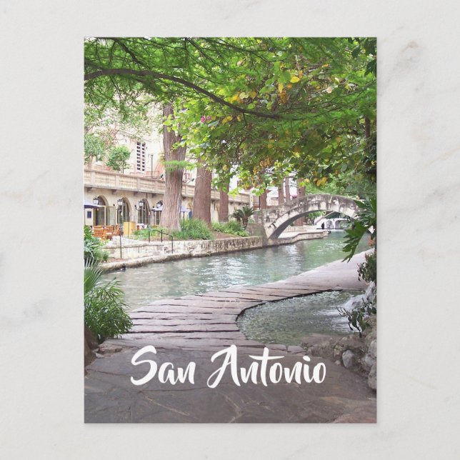 San Antonio Riverwalk Foto Postkarte (Vorderseite)