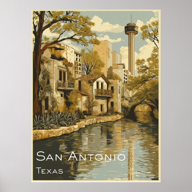 San Antonio Riverwalk Poster (Vorne)