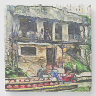 San Antonio Riverwalk Serie Steinuntersetzer