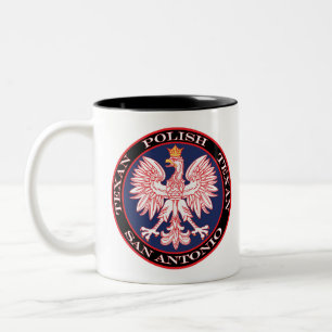 San Antonio Round Polish Texan Zweifarbige Tasse