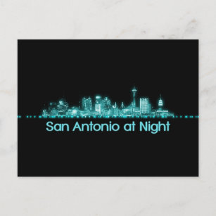 San Antonio Skyline Postkarte