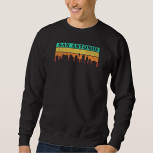 San Antonio Skyline Retro-Design für stolze San Sweatshirt