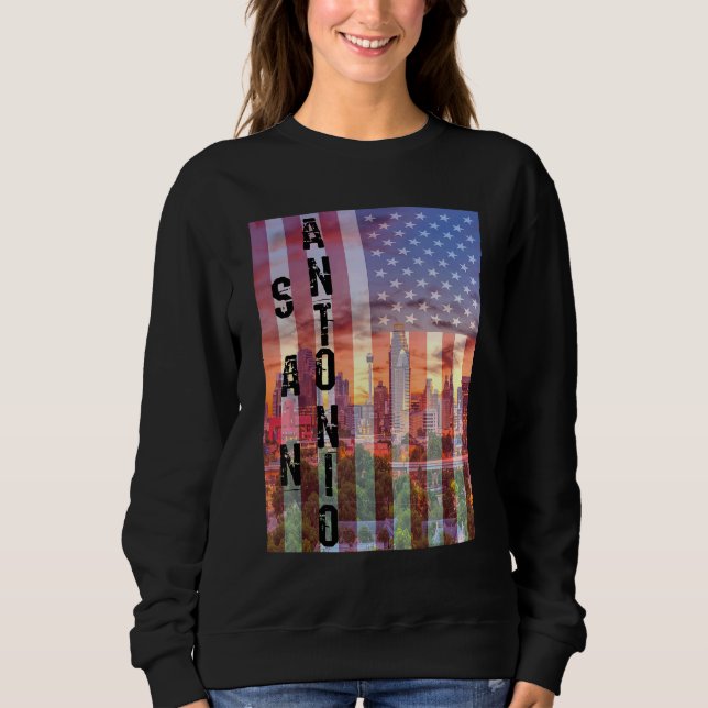 San Antonio Skyline Texas Sweatshirt (Vorderseite)