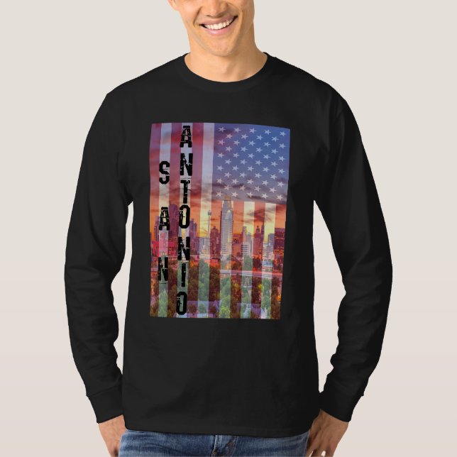 San Antonio Skyline Texas T-Shirt (Vorderseite)