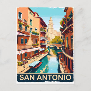 San Antonio, Stadt, Reisen Postkarte