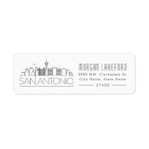 San Antonio Stylized Skyline