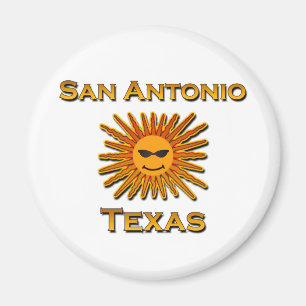 San Antonio Sun Icon Magnet