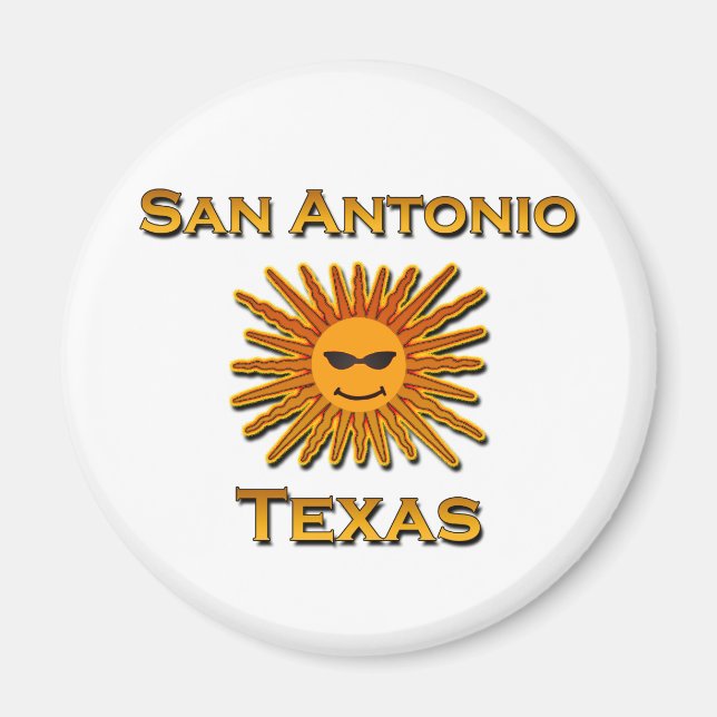 San Antonio Sun Icon Magnet (Vorne)