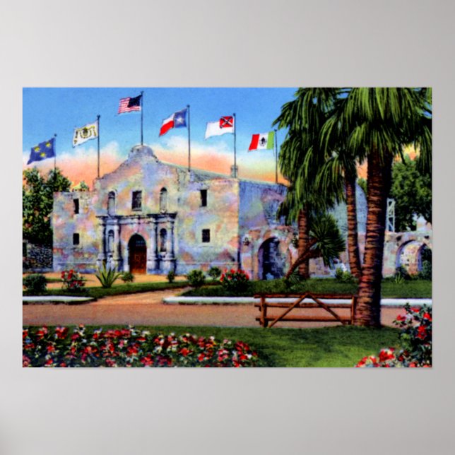 San Antonio Texas Alamo Poster (Vorne)