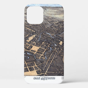 San Antonio, Texas, Antike Luftbildkarte der Stadt Case-Mate iPhone Hülle