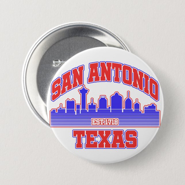 San Antonio, Texas Button (Vorne & Hinten)