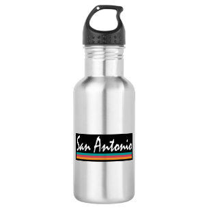 San Antonio Texas Fiesta Colors Edelstahlflasche