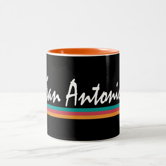 San Antonio Texas Fiesta Colors Zweifarbige Tasse (Mittel)