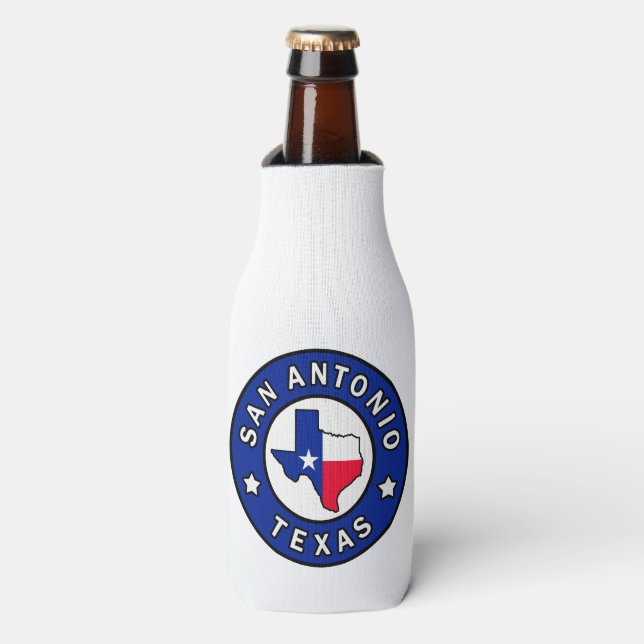 San Antonio Texas Flaschenkühler (Flaschenvorderseite)