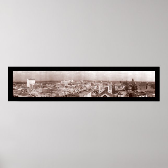 San Antonio Texas Foto 1910 Poster (Vorne)