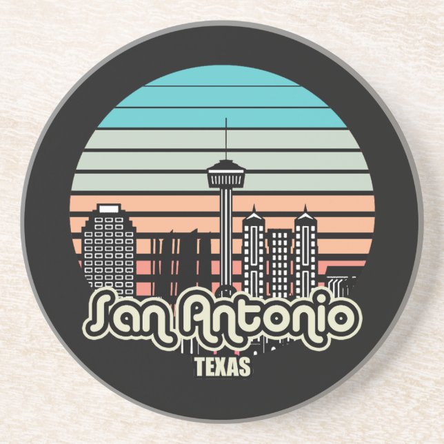 San Antonio, Texas Getränkeuntersetzer (Vorne)
