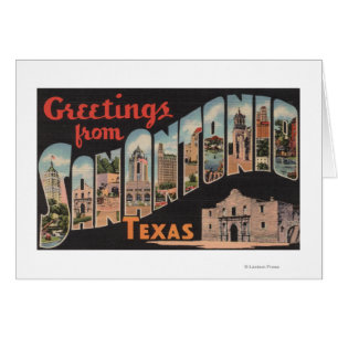 San Antonio, Texas - Große Briefmarkenszenen