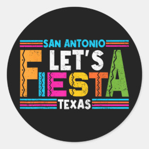 San Antonio Texas lässt Fiesta Cinco De Mayo Party Runder Aufkleber