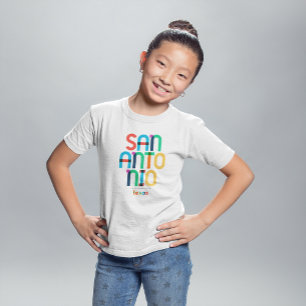 San Antonio Texas Mitte des Jahrhunderts, Pop Art, T-Shirt