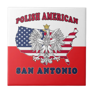 San Antonio Texas polnischer Amerikaner Fliese