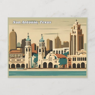 San Antonio, Texas Postkarte