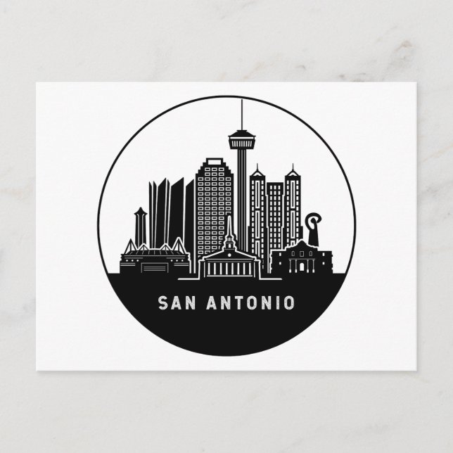 San Antonio Texas Postkarte (Vorderseite)