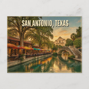 San Antonio Texas Postkarte