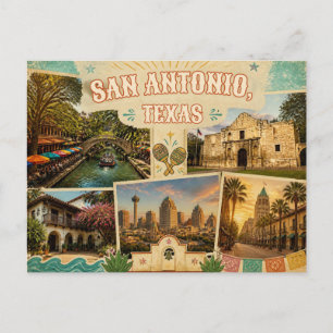 San Antonio Texas Postkarte