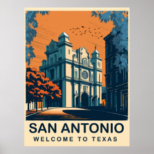 San Antonio, Texas, Reisen Poster