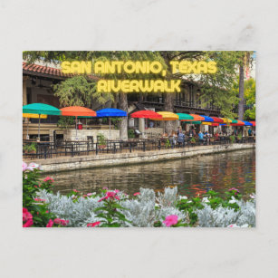 San Antonio, Texas River Walk Postcard Souvenir Postkarte