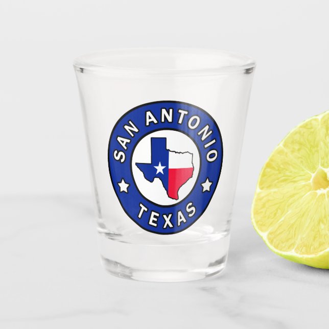 San Antonio Texas Schnapsglas (Vorderseite)