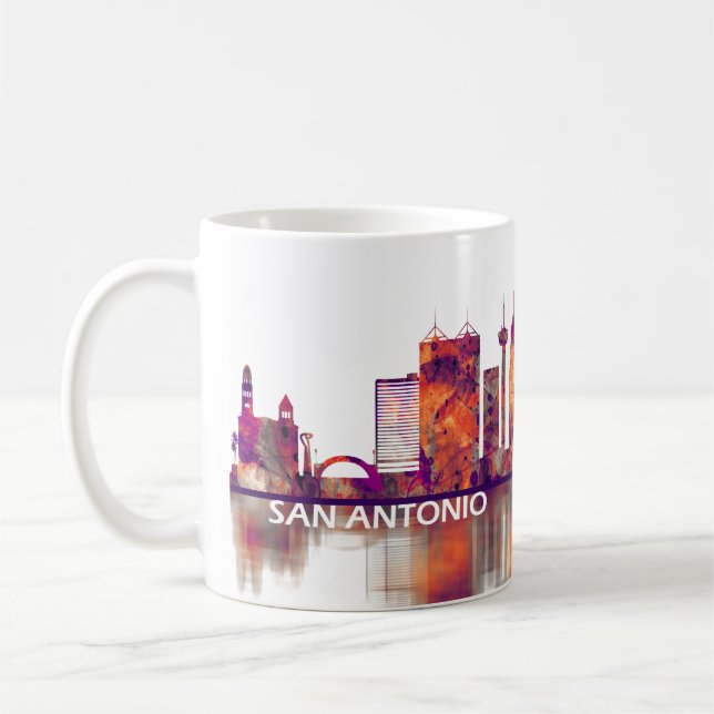San Antonio Texas Skyline Kaffeetasse (Links)