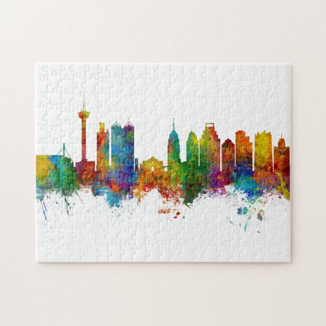 San Antonio Texas Skyline Puzzle (Horizontal)