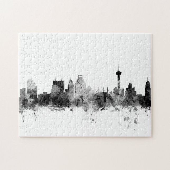 San Antonio Texas Skyline Puzzle (Horizontal)