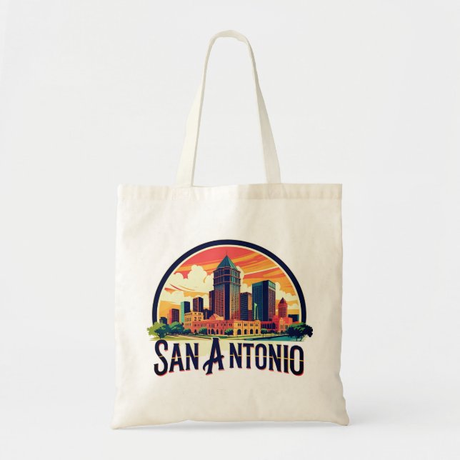 San Antonio Texas Skyline Tragetasche (Vorne)
