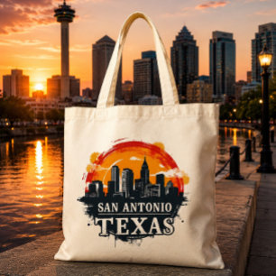 San Antonio Texas Skyline Tragetasche